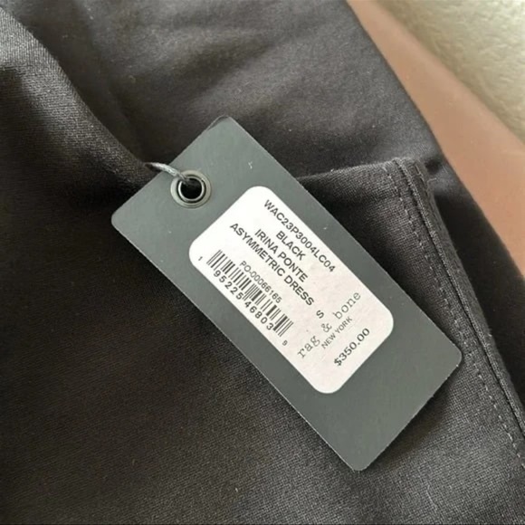 NWT ~ RAG & BONE $350 ONE SHOULDER MIDI DRESS sz S - Picture 8 of 12
